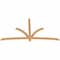 Ekena Millwork Davenport Timber Gable Bracket, Western Red Cedar, 96"W x 52"H x 1 1/2"D x 3 1/2"F, 13/12 Pitch GBW096X52X0204DAV00SWR - alternate 4